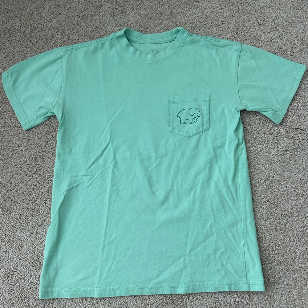 Ivory Ella Teal T-Shirt with Elephant Design